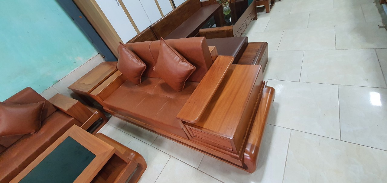 bộ bàn ghế gỗ phòng khách cao cấp